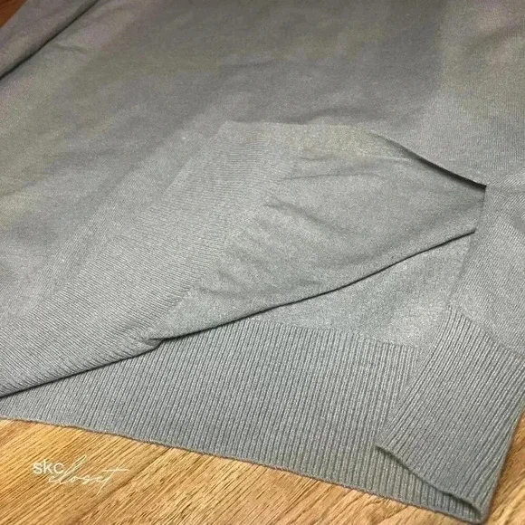 ADY P Women's Taupe Long-Sleeve, V-Neck, Fanny Sweater, L - Picture 5 of 14